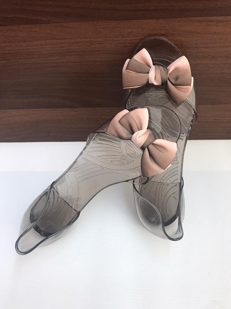 Bow Jelly Transparent Sandal Bow Jelly Transparent Sandal